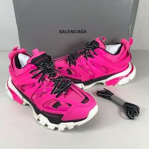Balenciaga Track Sneaker Fluorescent Fuchsia Pink & Black Size 39 (US 9)